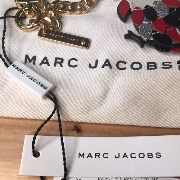 Marc Jacobs Year of the Rooster Leather Keychain Bag Charm with Gold Hardware - Picture 6 of 16